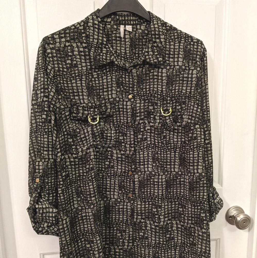 High-low blouse